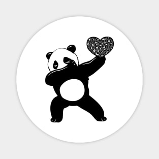 Lover Shirt, Dabbing Panda heart, Gift and Décor Idea Magnet